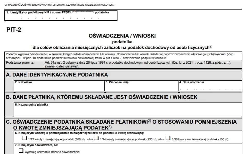 Co jeśli nie złożę PIT-2? Skutki braku deklaracji podatkowej
